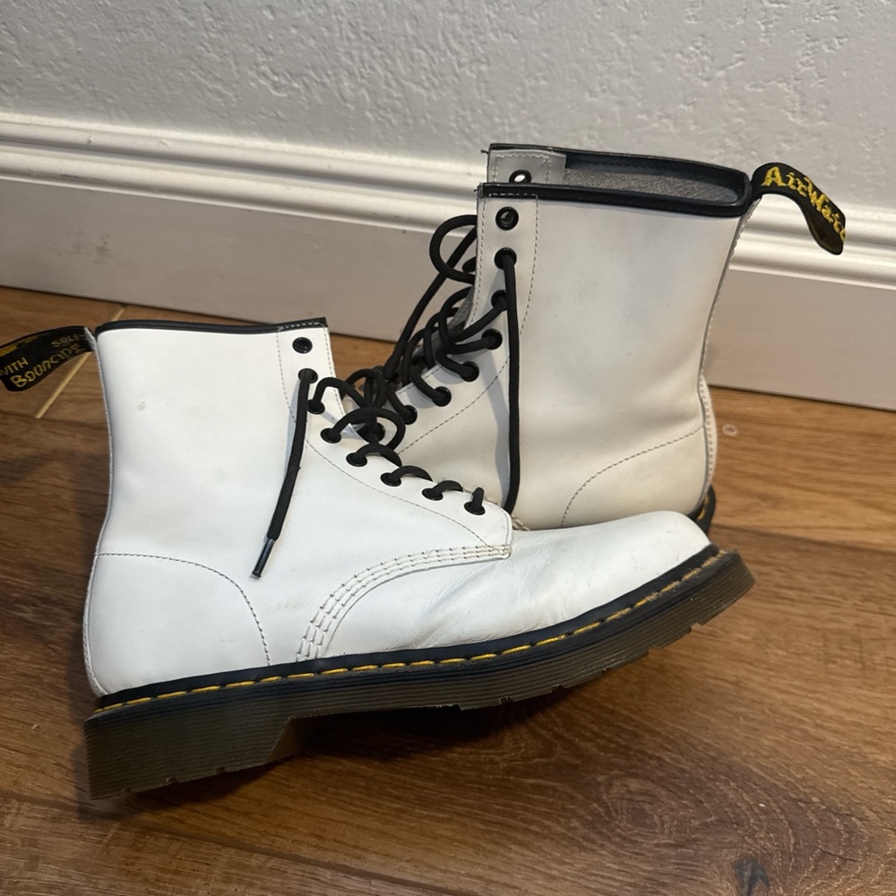 Dr. Martens White “Air Wair” Boots